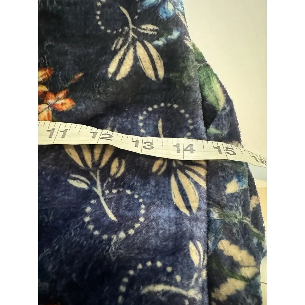 Johnny Was Patchwork Fleece Boho Fathers Sling Drawstring Duffle‎ Blanket Bag